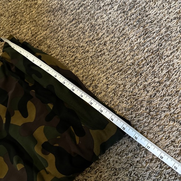 Haley & Jane Camo Romper Strapless Ruched Mini Dress‎ with Pockets Size L - Picture 8 of 10